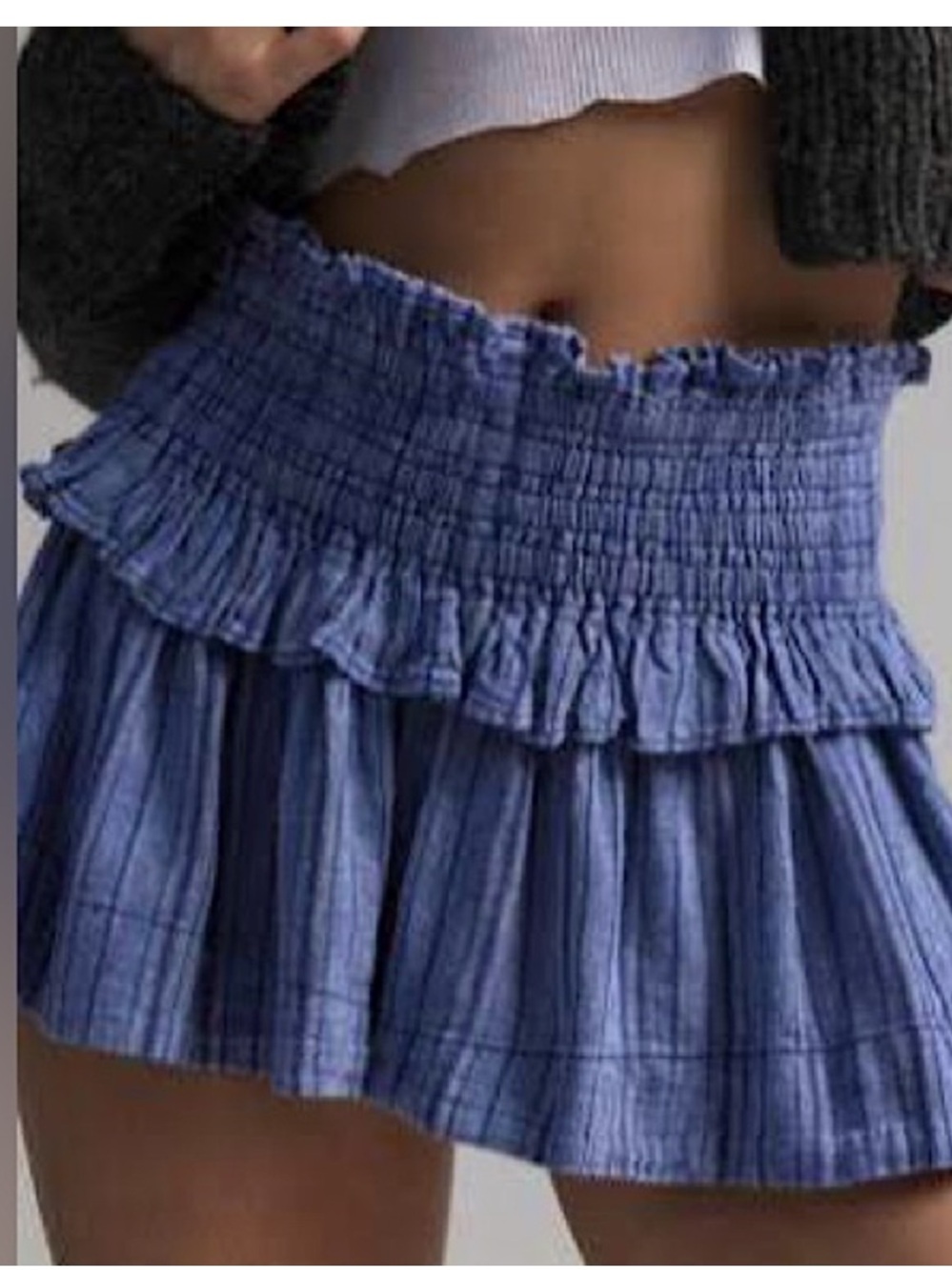Urban outfitters Kimchi Blue Aria High-Rise Linen Micro Short